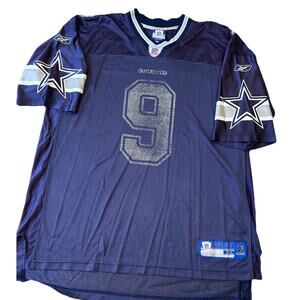VTG Tony Romo Jersey Mens XL Blue Dallas Cowboys Reebok Y2K NFL Quarterback